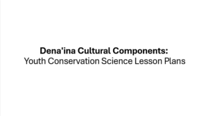 Cover preview for Dena’ina Cultural Components of Lesson Plans