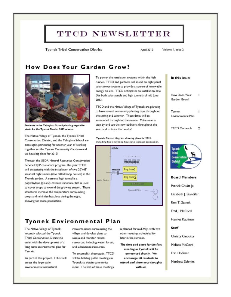 April 2013 Newsletter Preview