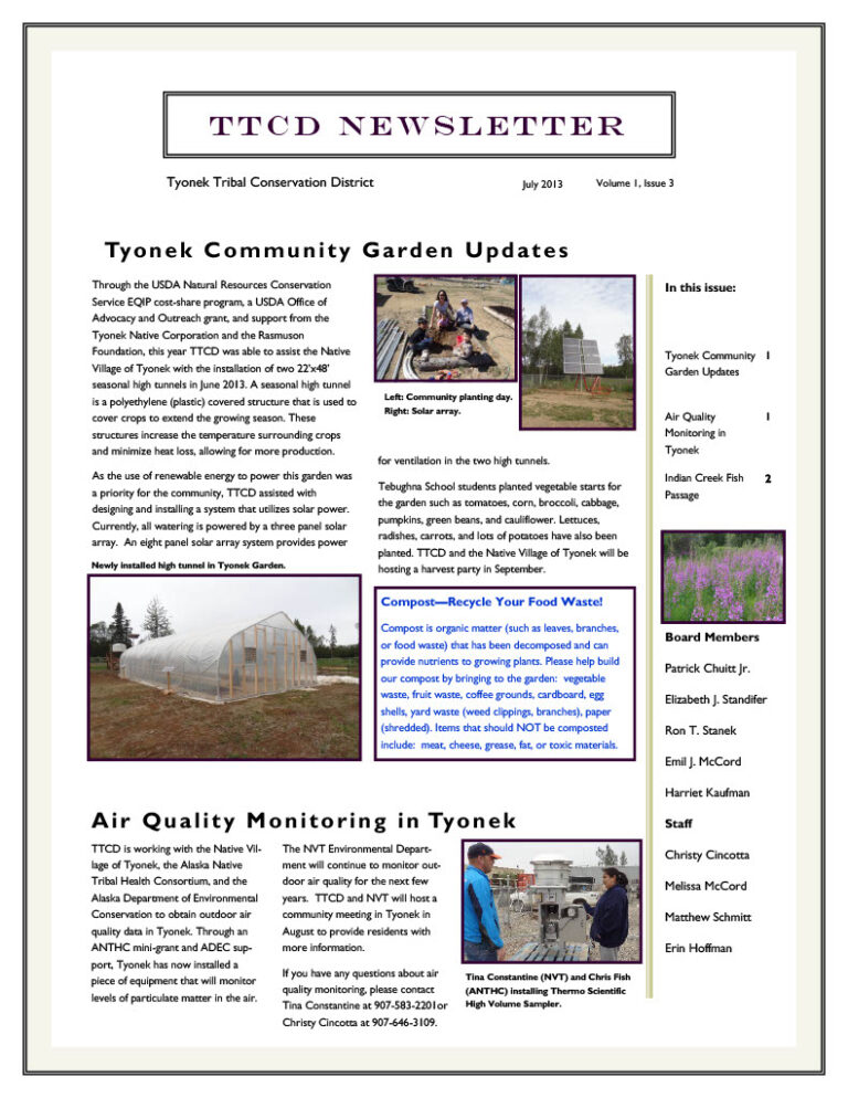 July 2013 Newsletter Preview