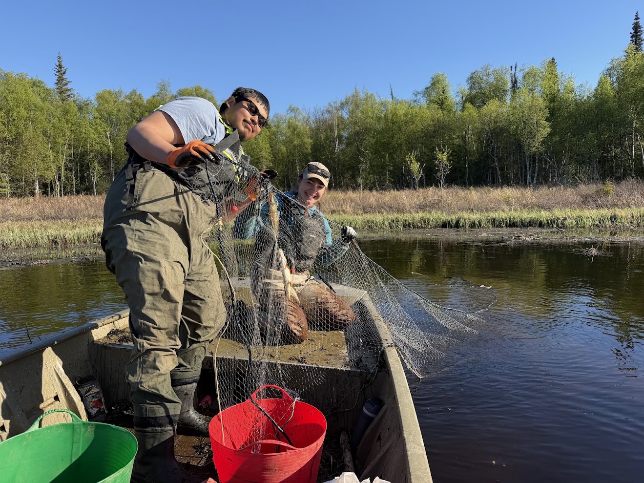 Beluga Spring Pike Camp crew on Alexander Lake